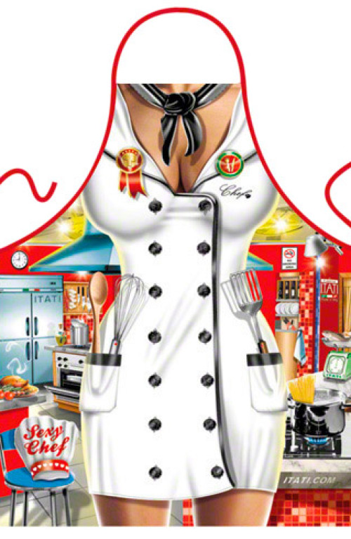 Sexy woman chef apron