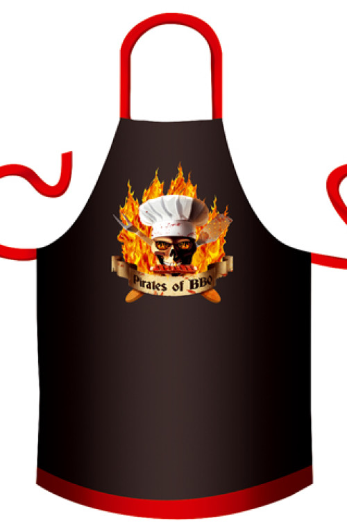 Pirates of BBQ cotton apron